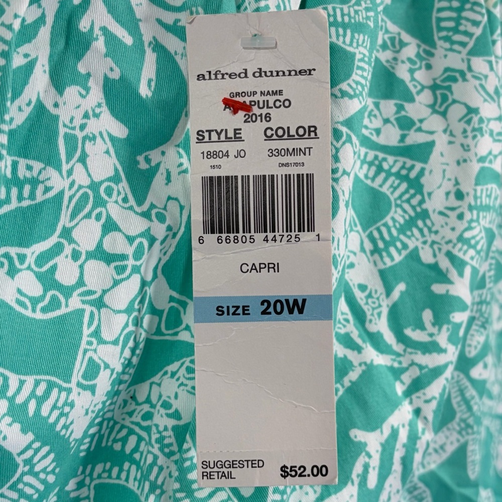 NWT Alfred Dunner Acapulco Capri Pants - Picture 3 of 6